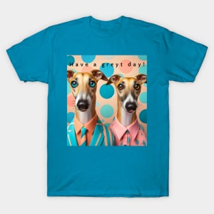 Two Greyhounds In Suits T-Shirt